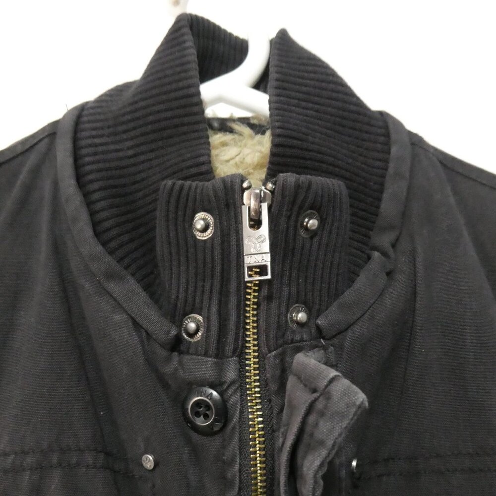 Aritzia TNA | small | Black Jacket With Fuzzy Faux Fur Lining - Picture 5 of 16